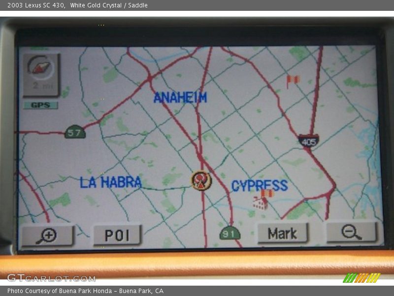 White Gold Crystal / Saddle 2003 Lexus SC 430