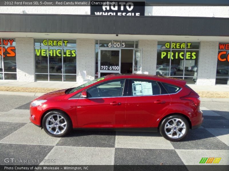 Red Candy Metallic / Charcoal Black 2012 Ford Focus SEL 5-Door