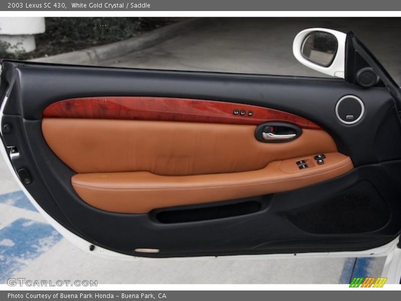 White Gold Crystal / Saddle 2003 Lexus SC 430