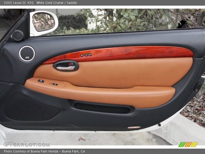 White Gold Crystal / Saddle 2003 Lexus SC 430