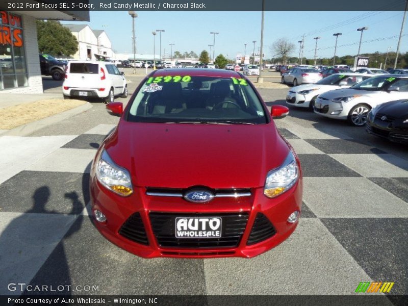 Red Candy Metallic / Charcoal Black 2012 Ford Focus SEL 5-Door