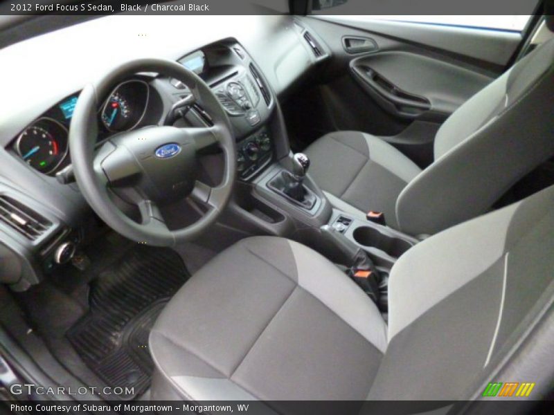 Black / Charcoal Black 2012 Ford Focus S Sedan