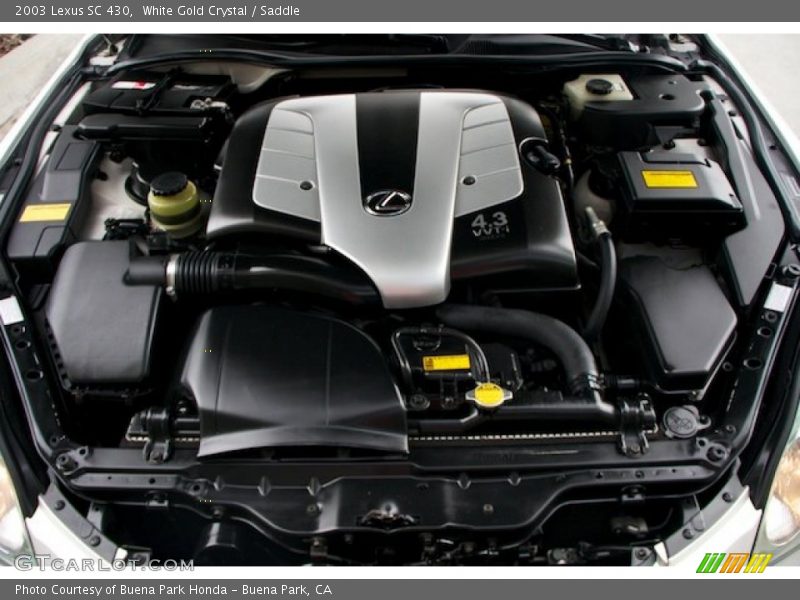 White Gold Crystal / Saddle 2003 Lexus SC 430