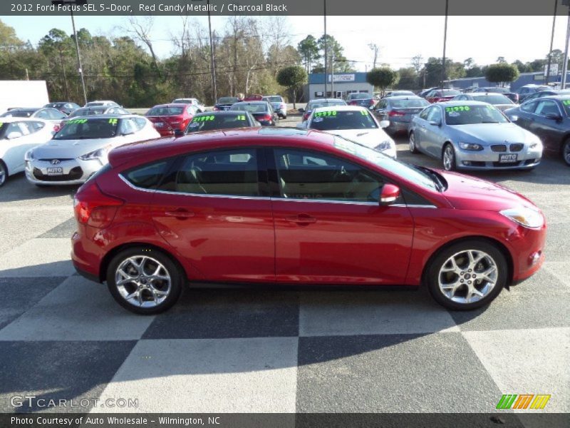 Red Candy Metallic / Charcoal Black 2012 Ford Focus SEL 5-Door