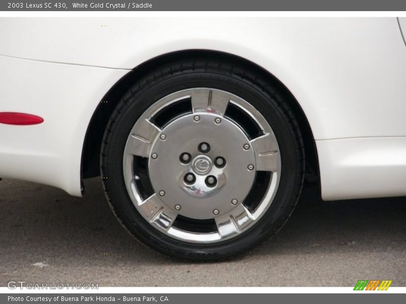 White Gold Crystal / Saddle 2003 Lexus SC 430