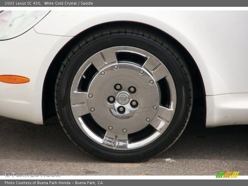 White Gold Crystal / Saddle 2003 Lexus SC 430