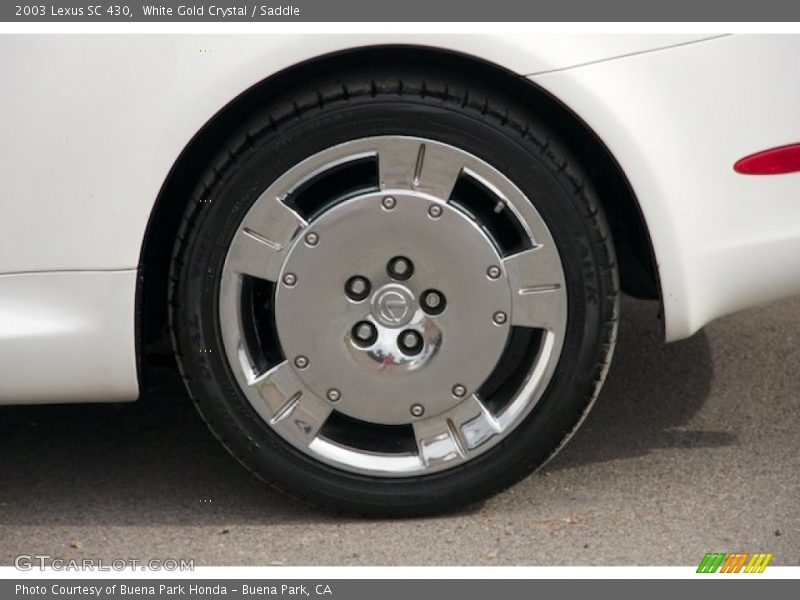 White Gold Crystal / Saddle 2003 Lexus SC 430