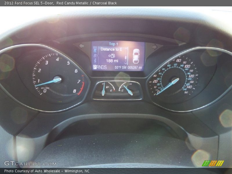 Red Candy Metallic / Charcoal Black 2012 Ford Focus SEL 5-Door
