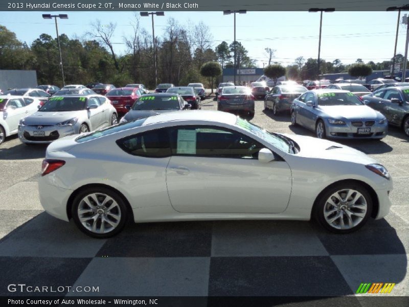 Monaco White / Black Cloth 2013 Hyundai Genesis Coupe 2.0T