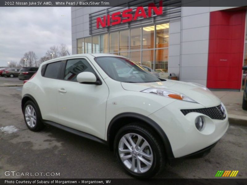 White Pearl / Black/Silver Trim 2012 Nissan Juke SV AWD