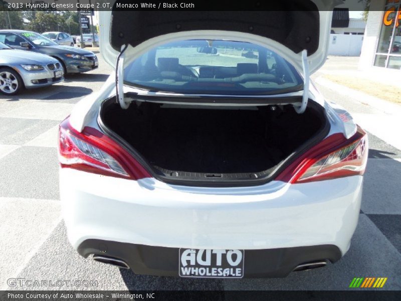 Monaco White / Black Cloth 2013 Hyundai Genesis Coupe 2.0T