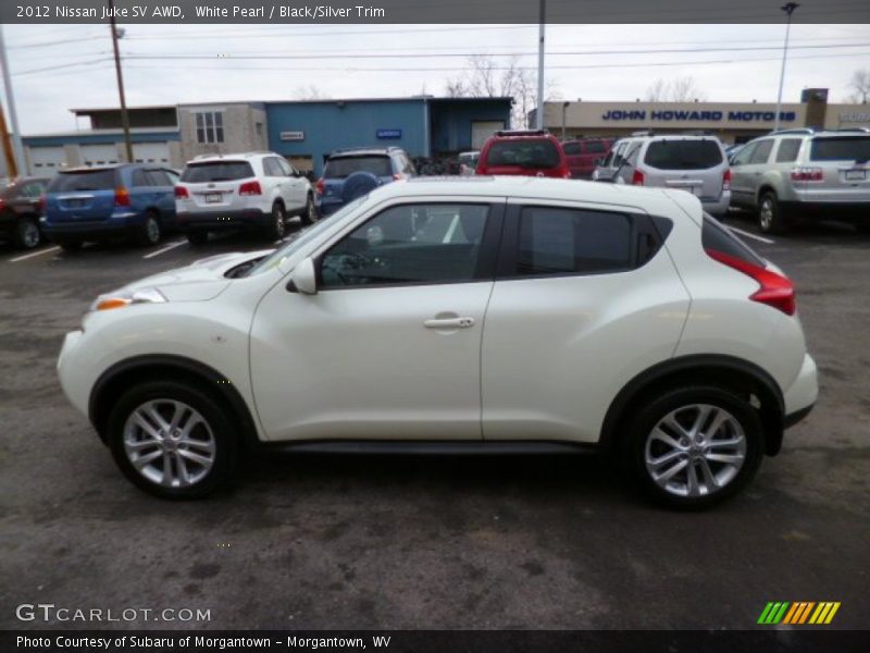 White Pearl / Black/Silver Trim 2012 Nissan Juke SV AWD
