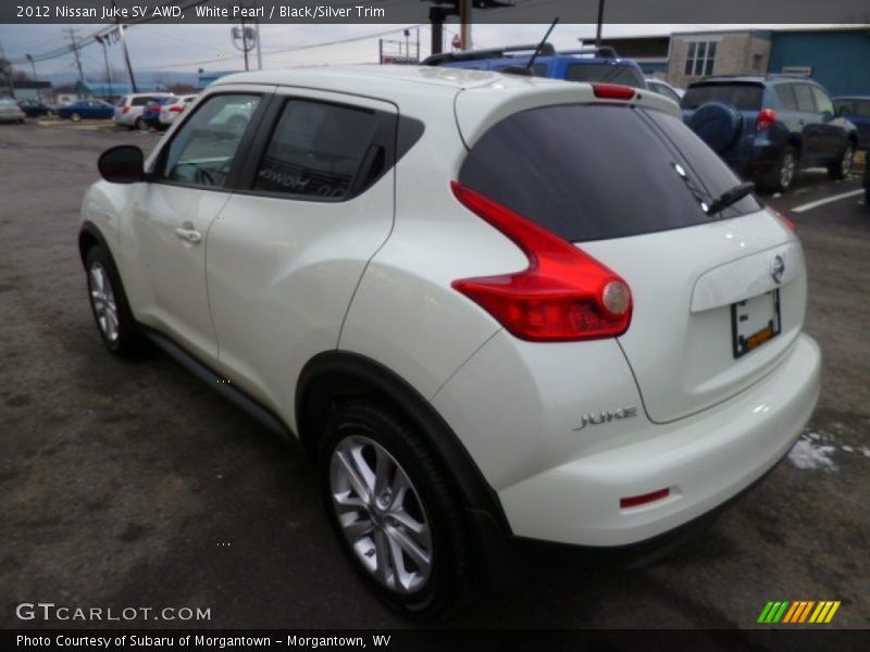 White Pearl / Black/Silver Trim 2012 Nissan Juke SV AWD