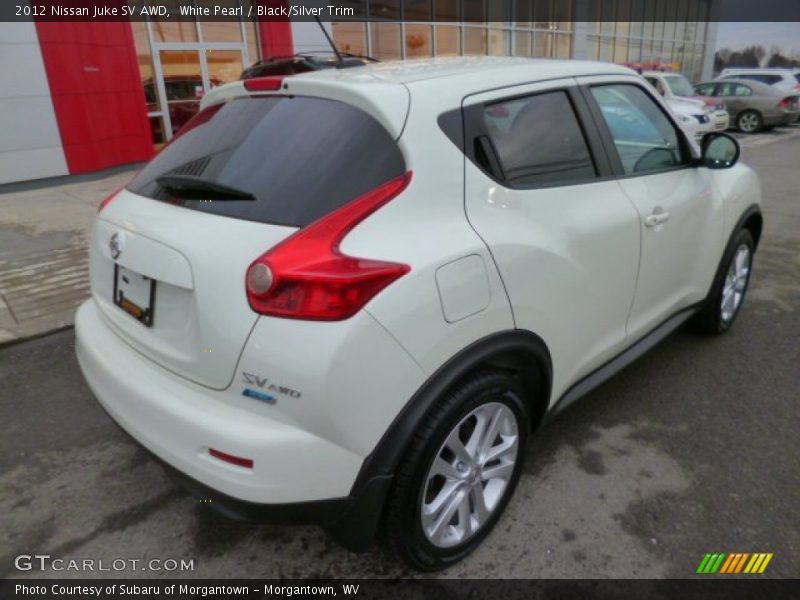 White Pearl / Black/Silver Trim 2012 Nissan Juke SV AWD