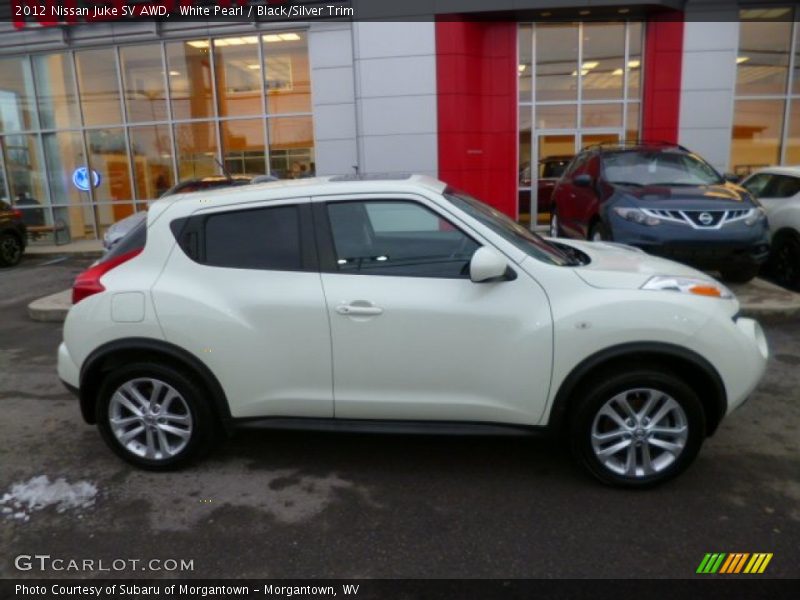 White Pearl / Black/Silver Trim 2012 Nissan Juke SV AWD