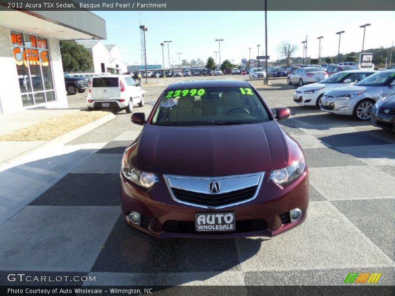 Basque Red Pearl / Parchment 2012 Acura TSX Sedan