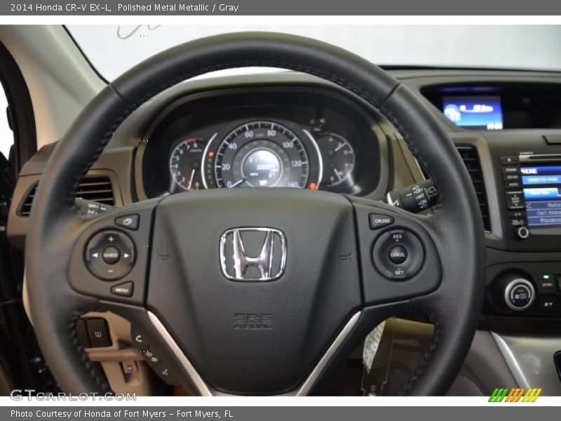 Polished Metal Metallic / Gray 2014 Honda CR-V EX-L