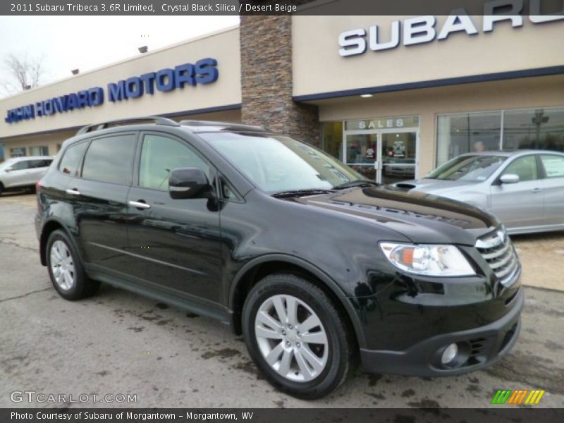 Crystal Black Silica / Desert Beige 2011 Subaru Tribeca 3.6R Limited