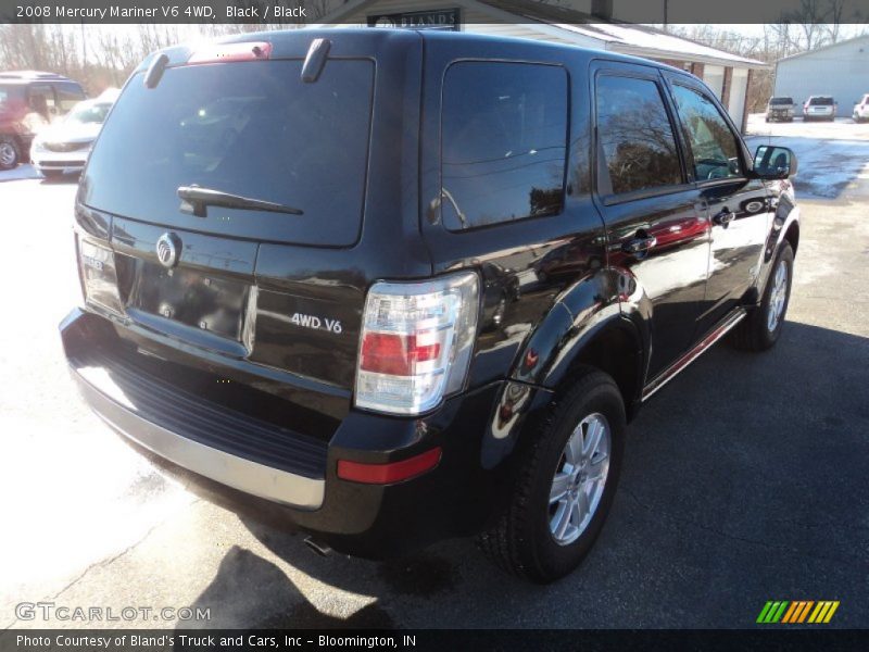 Black / Black 2008 Mercury Mariner V6 4WD