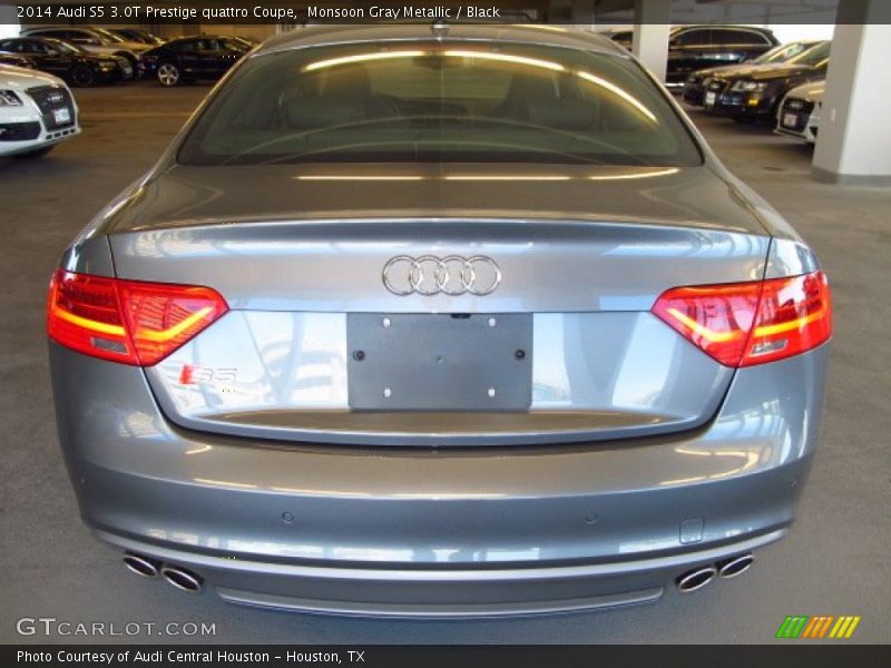 Monsoon Gray Metallic / Black 2014 Audi S5 3.0T Prestige quattro Coupe