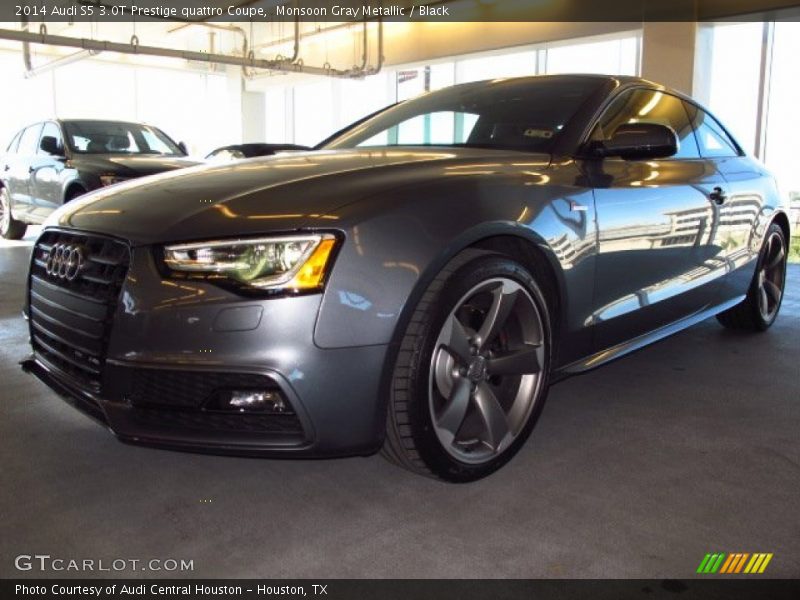 Monsoon Gray Metallic / Black 2014 Audi S5 3.0T Prestige quattro Coupe