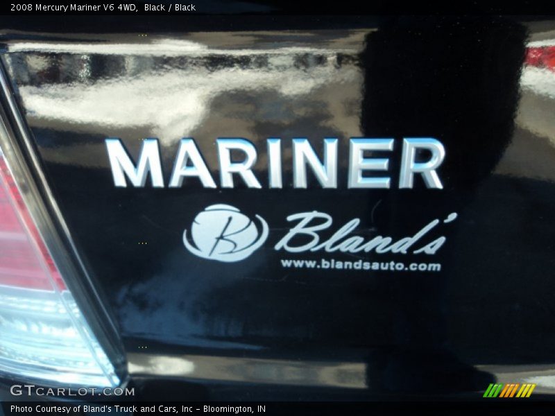 Black / Black 2008 Mercury Mariner V6 4WD