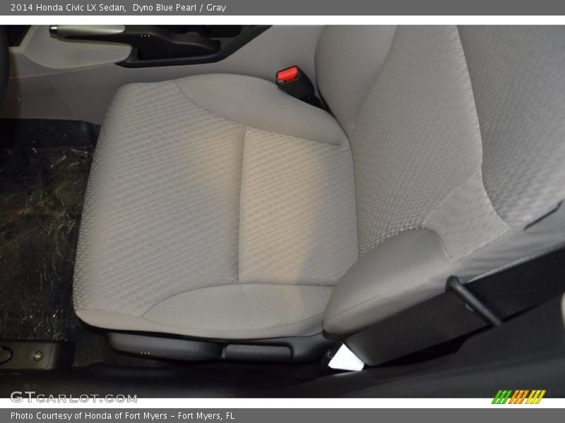 Dyno Blue Pearl / Gray 2014 Honda Civic LX Sedan