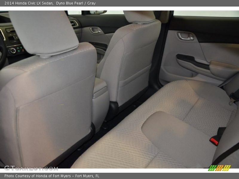 Dyno Blue Pearl / Gray 2014 Honda Civic LX Sedan