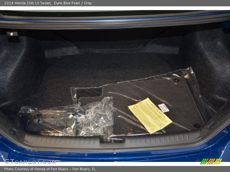 Dyno Blue Pearl / Gray 2014 Honda Civic LX Sedan
