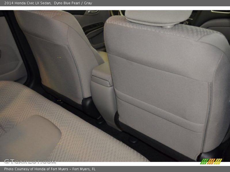 Dyno Blue Pearl / Gray 2014 Honda Civic LX Sedan