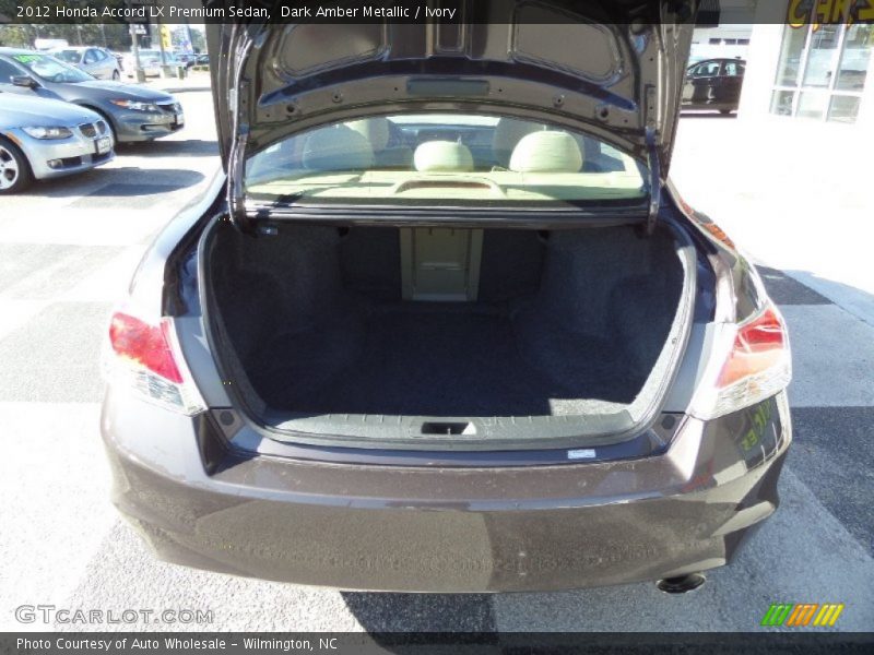 Dark Amber Metallic / Ivory 2012 Honda Accord LX Premium Sedan