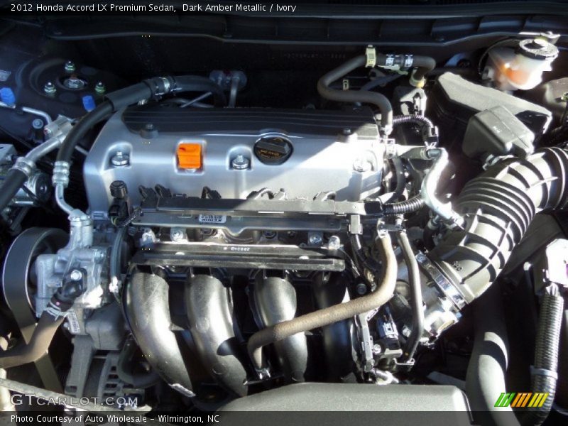 Dark Amber Metallic / Ivory 2012 Honda Accord LX Premium Sedan