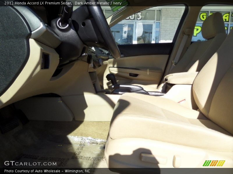 Dark Amber Metallic / Ivory 2012 Honda Accord LX Premium Sedan