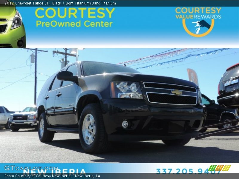 Black / Light Titanium/Dark Titanium 2012 Chevrolet Tahoe LT