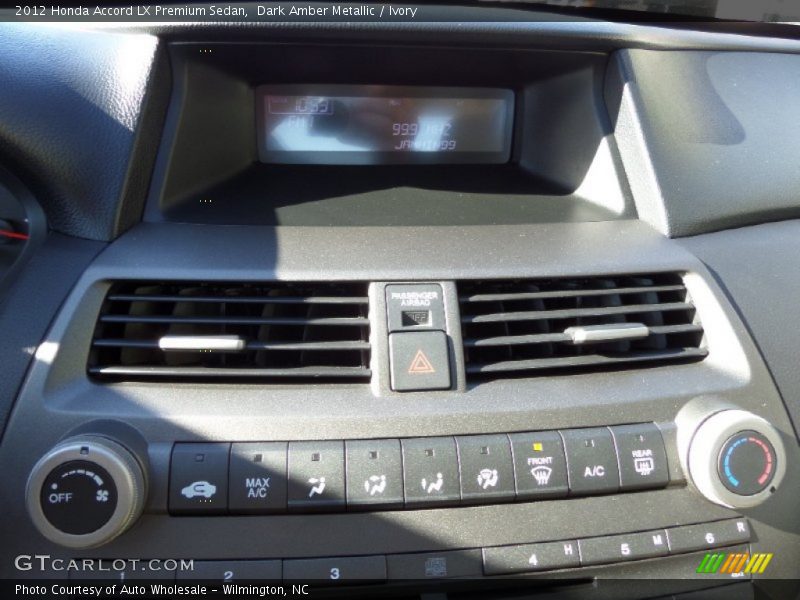 Dark Amber Metallic / Ivory 2012 Honda Accord LX Premium Sedan