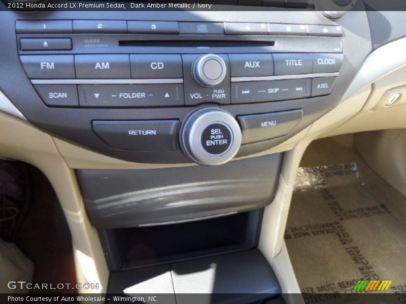 Dark Amber Metallic / Ivory 2012 Honda Accord LX Premium Sedan
