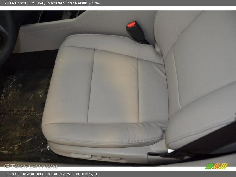 Alabaster Silver Metallic / Gray 2014 Honda Pilot EX-L