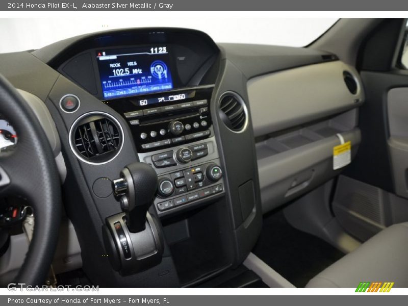 Alabaster Silver Metallic / Gray 2014 Honda Pilot EX-L