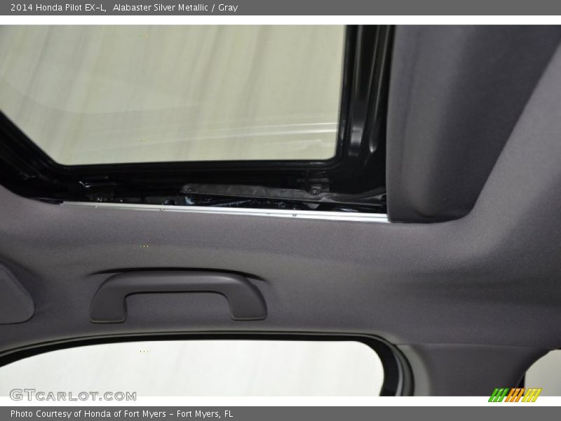 Alabaster Silver Metallic / Gray 2014 Honda Pilot EX-L
