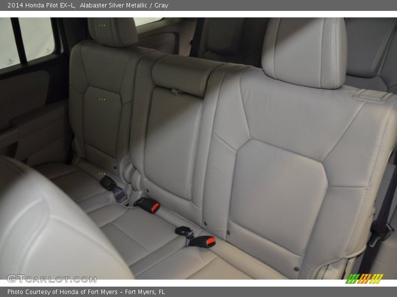 Alabaster Silver Metallic / Gray 2014 Honda Pilot EX-L