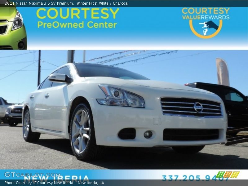 Winter Frost White / Charcoal 2011 Nissan Maxima 3.5 SV Premium
