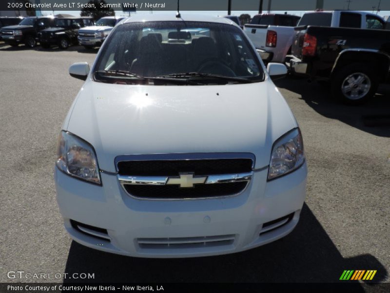 Summit White / Neutral 2009 Chevrolet Aveo LT Sedan