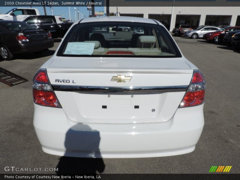 Summit White / Neutral 2009 Chevrolet Aveo LT Sedan