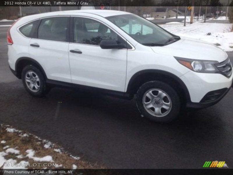 Taffeta White / Gray 2012 Honda CR-V LX 4WD