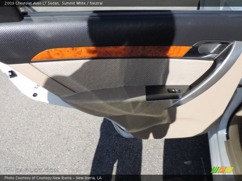 Summit White / Neutral 2009 Chevrolet Aveo LT Sedan