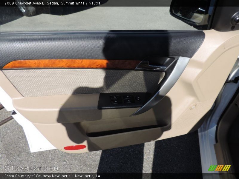 Summit White / Neutral 2009 Chevrolet Aveo LT Sedan