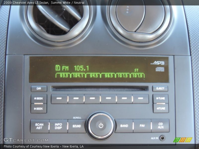 Summit White / Neutral 2009 Chevrolet Aveo LT Sedan