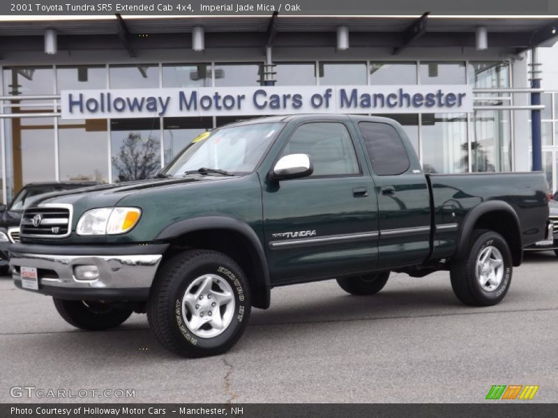 Imperial Jade Mica / Oak 2001 Toyota Tundra SR5 Extended Cab 4x4