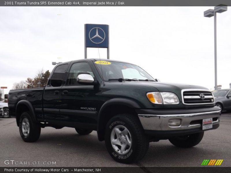 Imperial Jade Mica / Oak 2001 Toyota Tundra SR5 Extended Cab 4x4