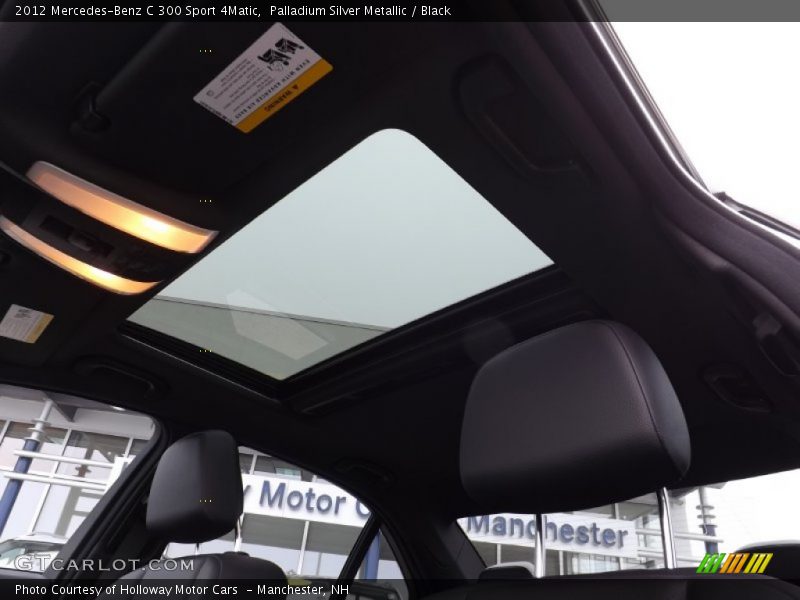 Palladium Silver Metallic / Black 2012 Mercedes-Benz C 300 Sport 4Matic